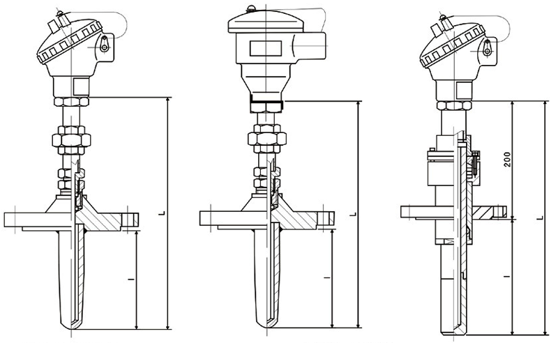 重油催化裂化裝置耐磨熱電偶 重油催化裂化裝置耐磨熱電偶